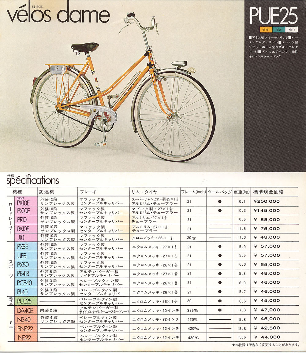 Peugeot 1974 Japan Brochure